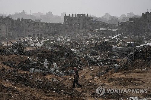 폐허 된 가자지구 모습