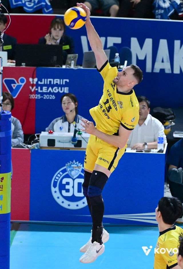 공격하는 KB손해보험의 비예나