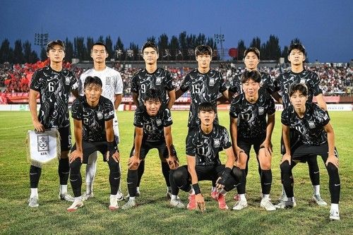 7월 중국 선양에서 열린 친선대회에 출전한 U-16 대표팀 선수들