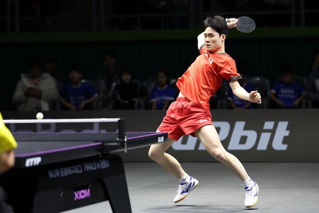 프로탁구리그 파이널스에 나선 장우진