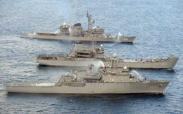 한ㆍ일 연합 수색구조훈련 모습