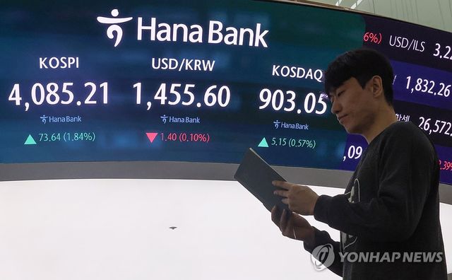 코스피·코스닥 상승 출발, 원/달러 환율은 하락