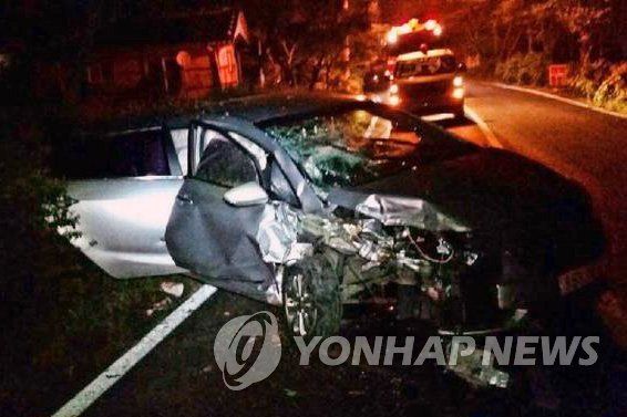 음주운전 20대 가로수 '쾅'