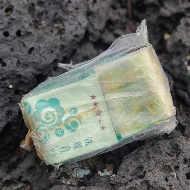 18일 제주시 조천읍에서 발견된 차(茶) 봉지에 싸인 마약류 의심 물체