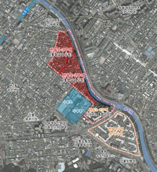 번동 454번지 위치도