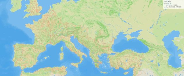 국제연구팀이 제작한 고대 로마 도로망(빨간 선)