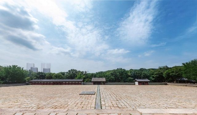 종묘 정전 상월대에서 세운지구를 바라본 시뮬레이션(세운4구역)