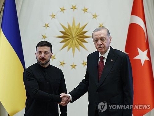 지난 5월 튀르키예 찾아 에르도안 대통령 만난 젤렌스키 대통령 