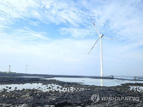 제주 해상풍력발전단지 [연합뉴스 자료사진]