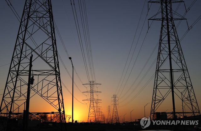 미국 텍사스 고압전선