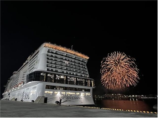 MSC 벨리시마호 영도 국제크루즈터미널 입항