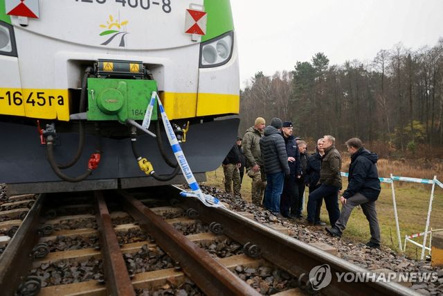 멈춰선 폴란드 열차