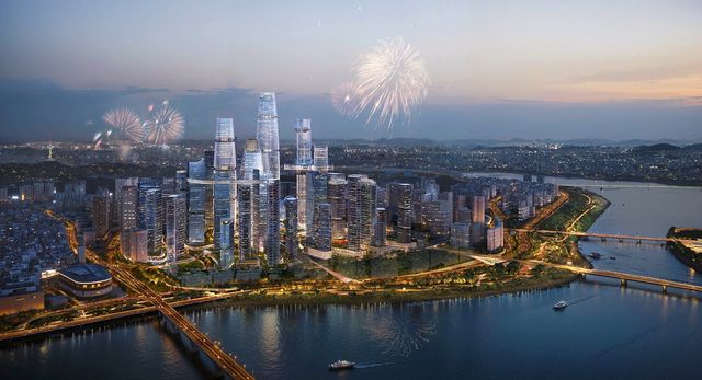 용산국제업무지구 도시개발사업 조감도