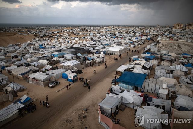 가자지구 남부 칸유니스의 난민촌