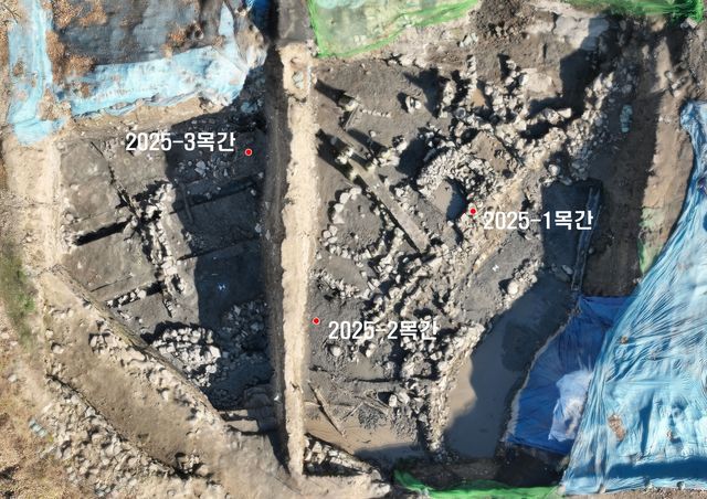 목간이 출토된 위치 현황도 