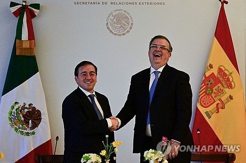 멕시코와 스페인 외무장관들