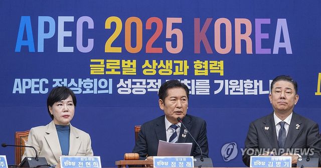 한미정상회담 성과 관련 발언하는 정청래 대표