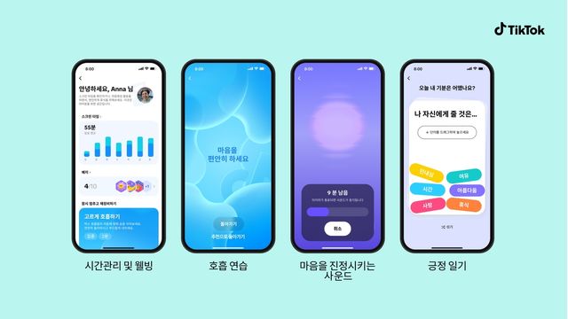 틱톡 시간관리 및 웰빙 섹션