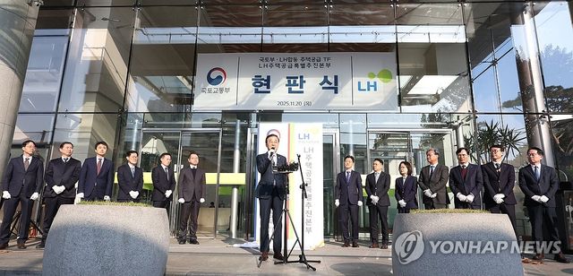 국토부·LH 합동 전담 조직 출범