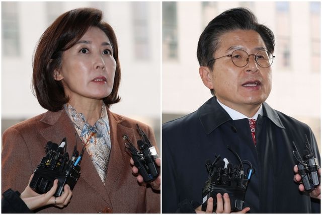 나경원 의원과 황교안 대표