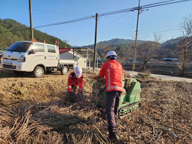 영농부산물 파쇄 지원
