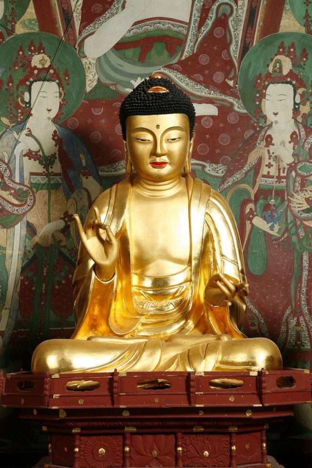 보물 '구미 대둔사 건칠아미타여래좌상'