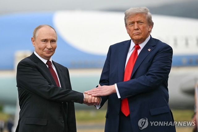 8월 알래스카에서 만난 트럼프 대통령과 푸틴 대통령