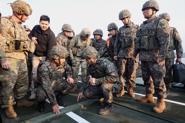 합참의장, 한미 연합도하작전 호국훈련 현장 점검