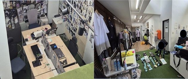 의류 판매 사무실로 위장한 서울 강남 대치동 소재 콜센터 사무실