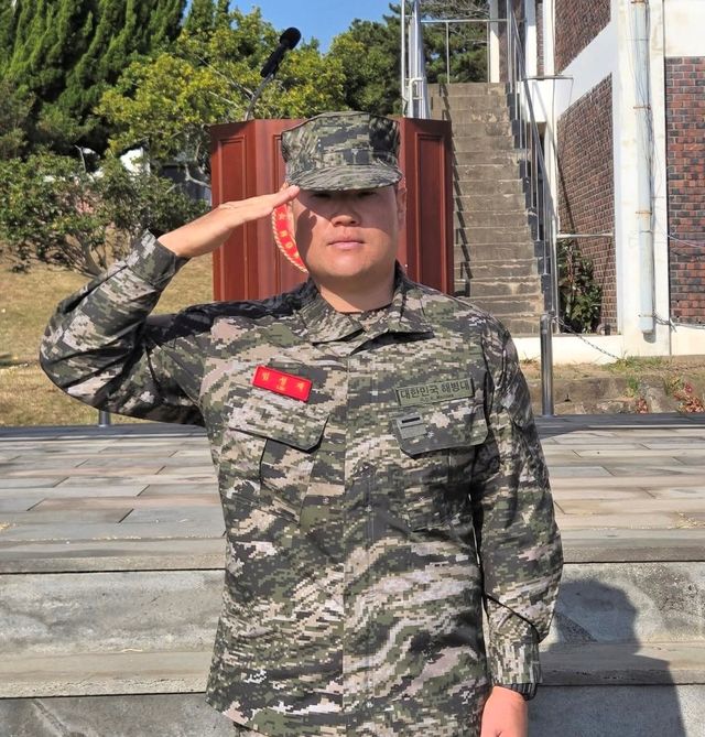 기초 군사 훈련을 마친 임성재