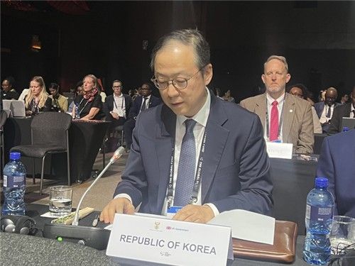  '글로벌펀드 제8차 재정공약회의' 참석한 권기환 외교부 글로벌다자외교조정관