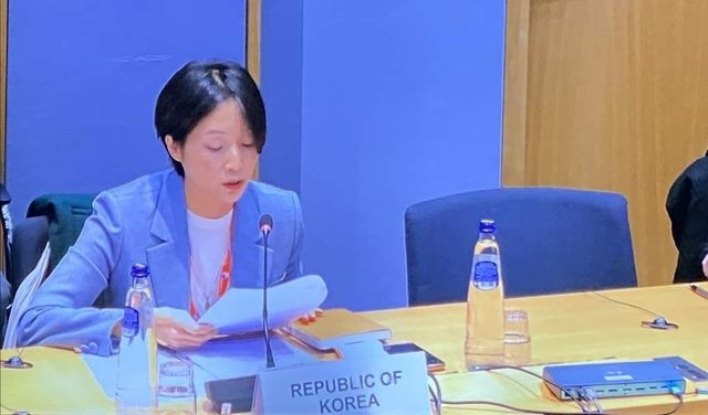 제4차 EU 인도-태평양 장관급 포럼에 참석한 정의혜 외교부 차관보