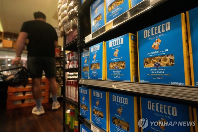 미국 슈퍼마켓의 이탈리아산 파스타