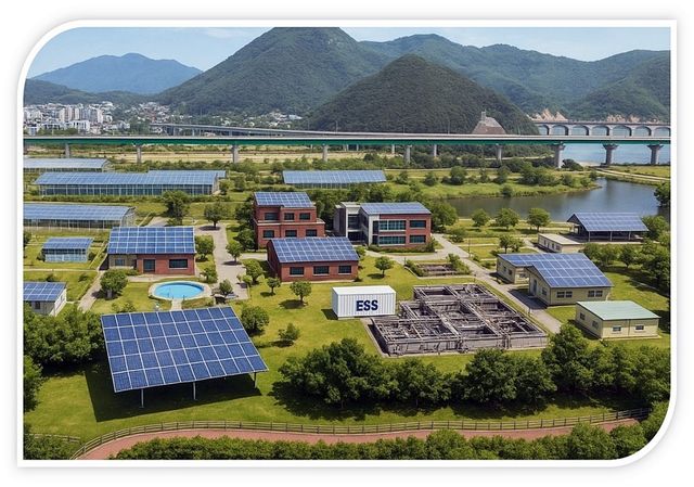 가평 공공하수처리장 태양광 발전 설비 가상도