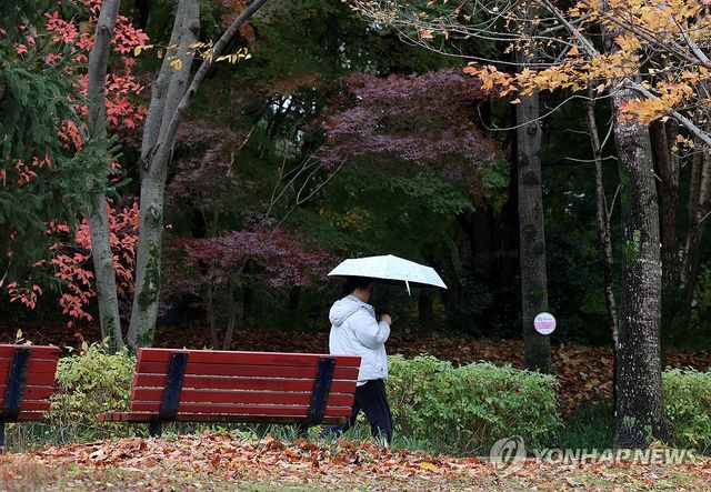 겨울 재촉하는 비