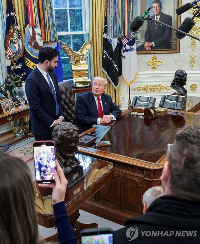 백악관에서 만난 맘다니와 트럼프 