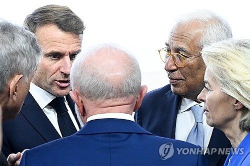 22일(현지시간) 남아공 G20 정상회의에 참석한 주요국 지도자들