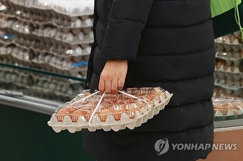 서울 시내 한 대형마트 계란 판매대