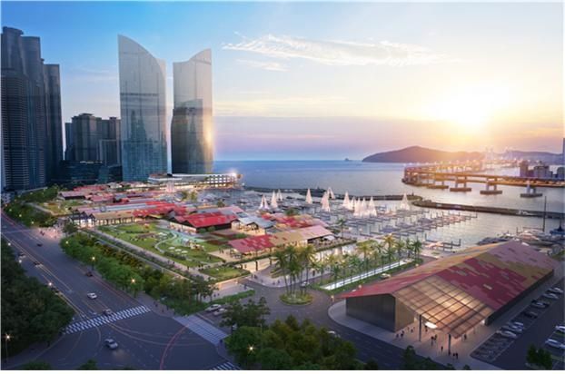 부산 수영만 요트경기장 재개발 조감도