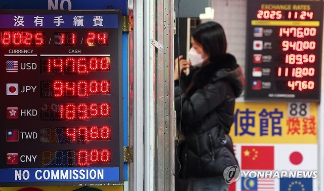 계속 오르는 원·달러 환율