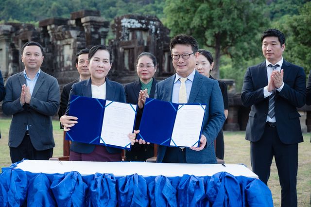 라오스 왓푸-홍낭시다 복원사업 준공식