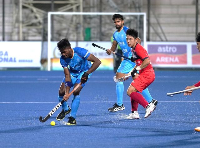 23일 한국-인도 경기 모습. 