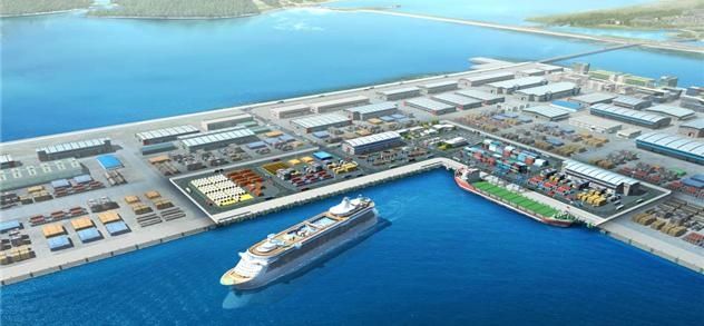 새만금항 조감도