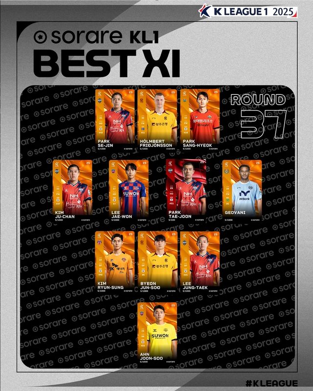 K리그1 37라운드 베스트 11