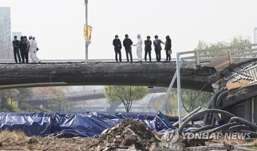 2023년 4월 당시 붕괴한 경기도 성남시 분당구 정자교