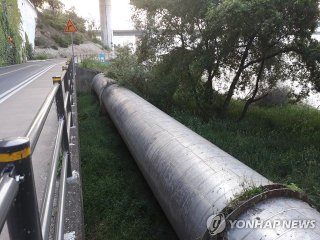 한강 상수도 배관