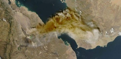 에티오피아 북부 하일리 구비 화산 분화 위성사진