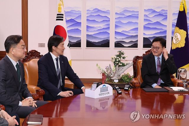 조국혁신당 새 지도부, 우원식 의장 예방