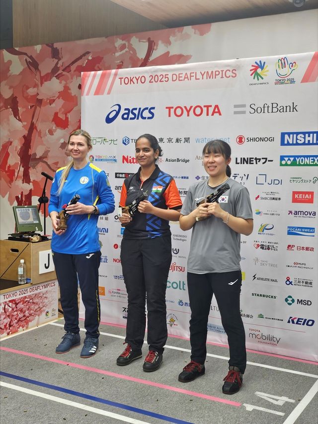 도쿄 데플림픽 사격 여자 25ｍ 권총에서 3위에 오른 전지원