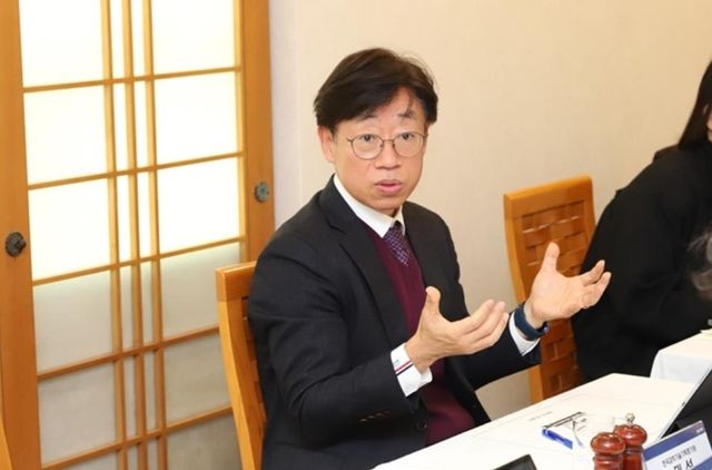 기자간담회 하는 오태석 KISTEP 원장